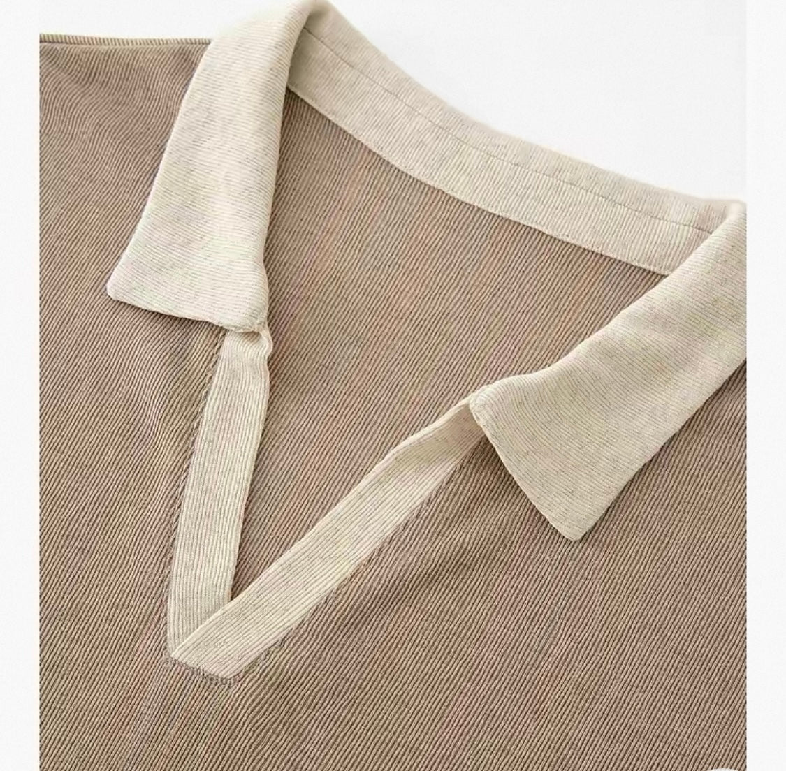 Soft Polo Knit Top