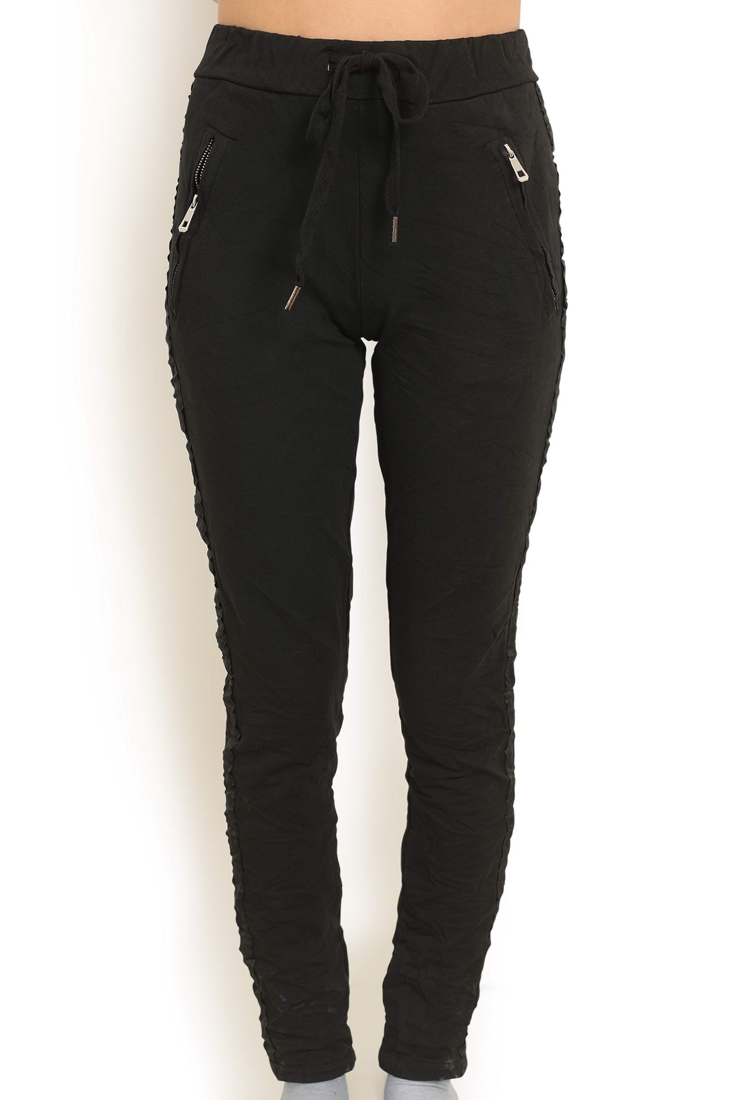 7610 BLACK SOFT TROUSERS