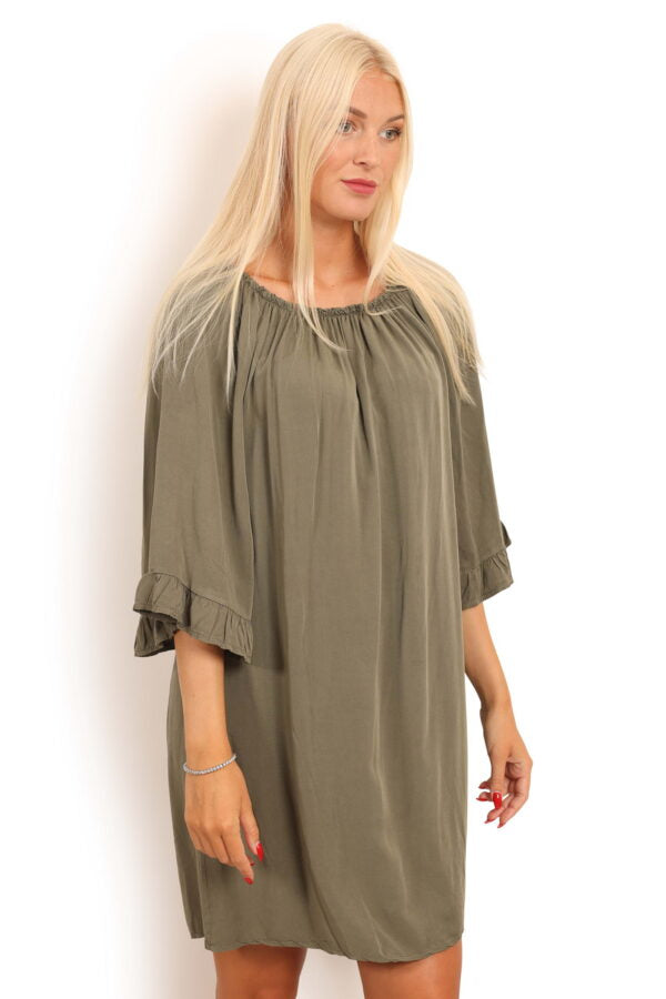 1603 ARMY MIDI DRESS