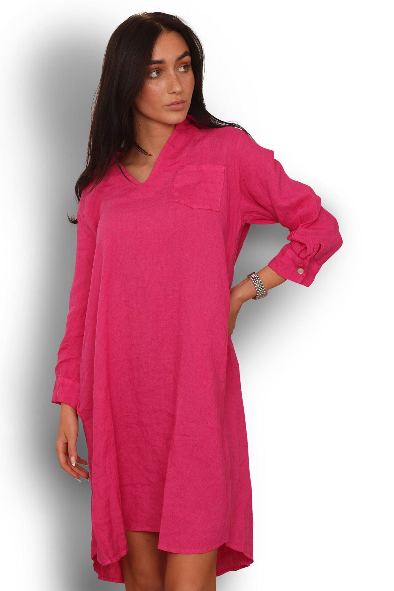 1887 LONG LINEN SHIRT