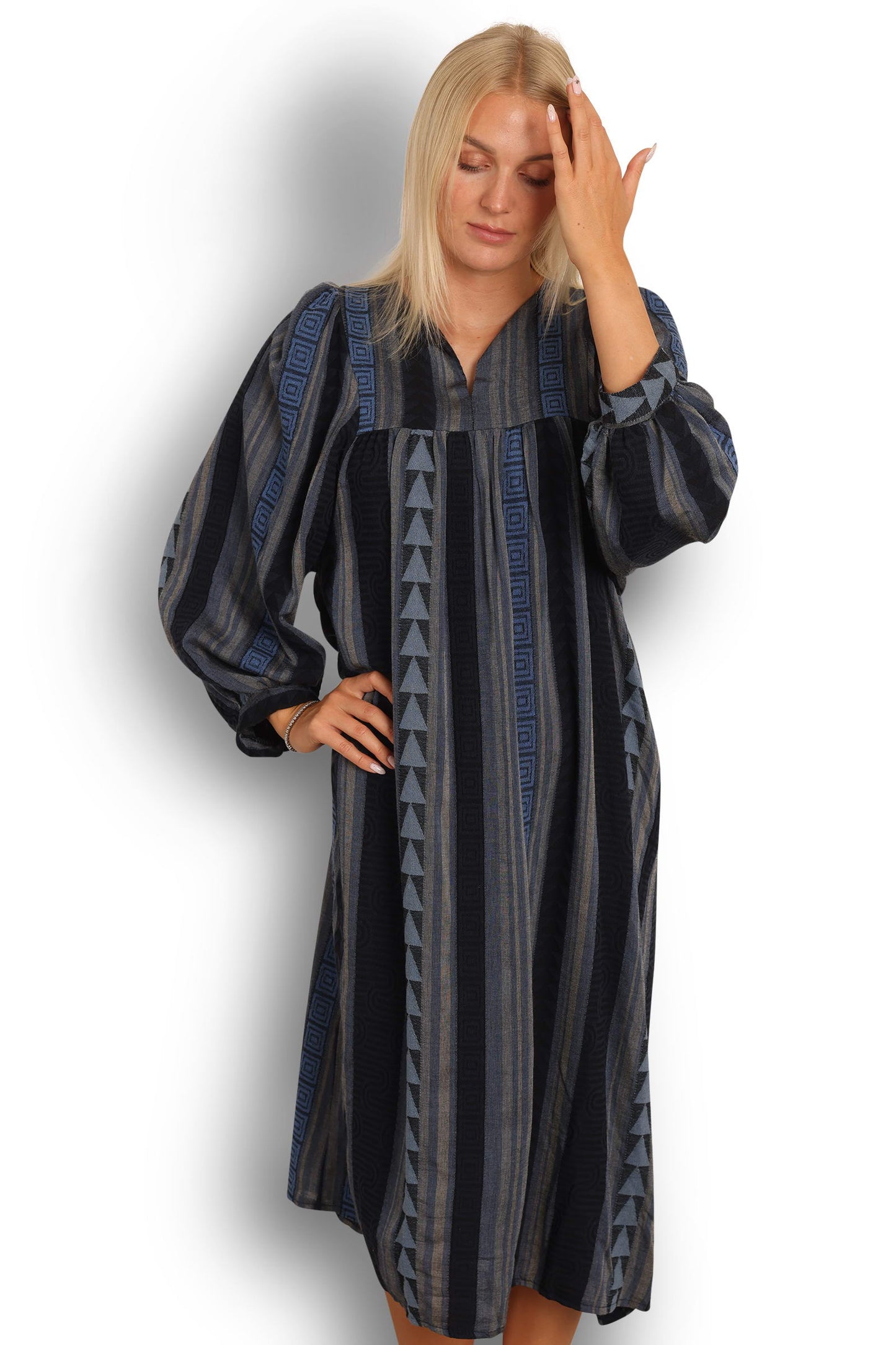 3257 MAXI PRINTED DRESS