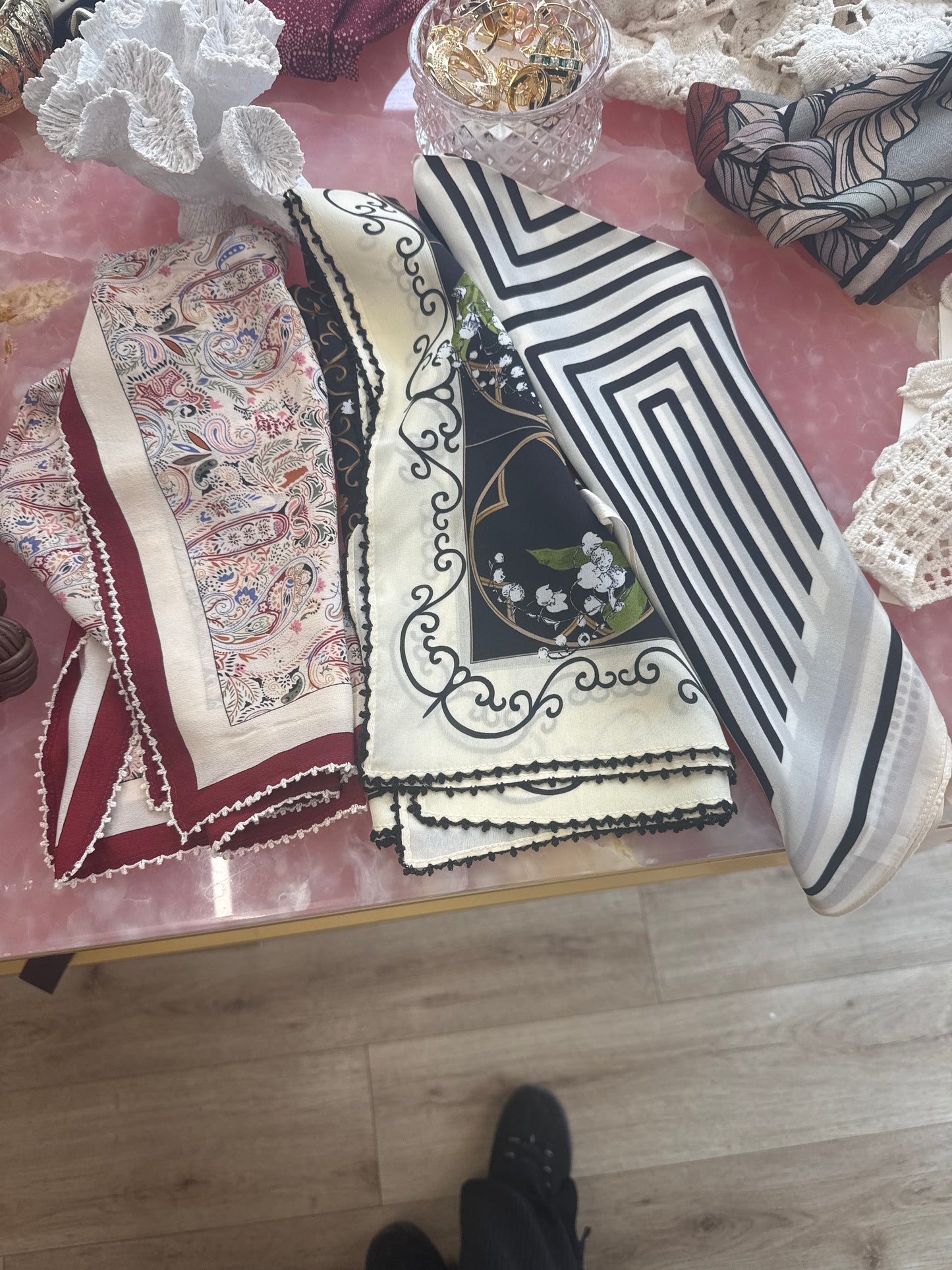 100%Silk Print Scarf