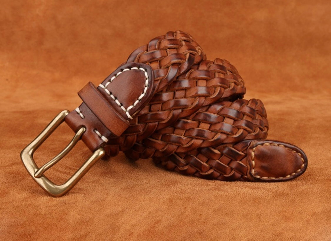 Braided Leather Belt