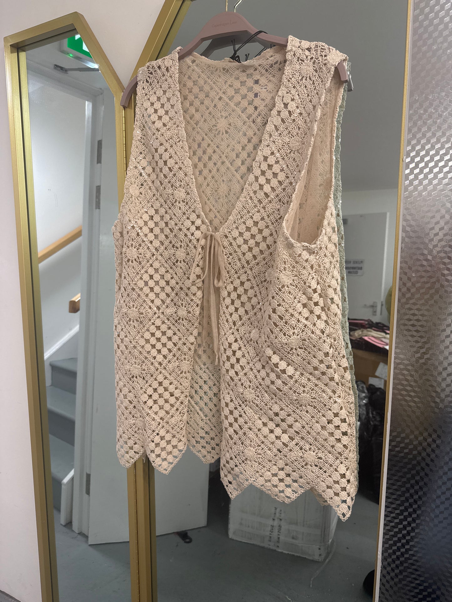 Crochet Sequin Waistcoat