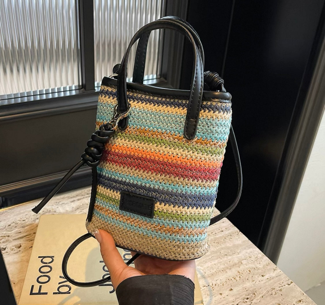 Striped Mini Tote Bag – Multicolour