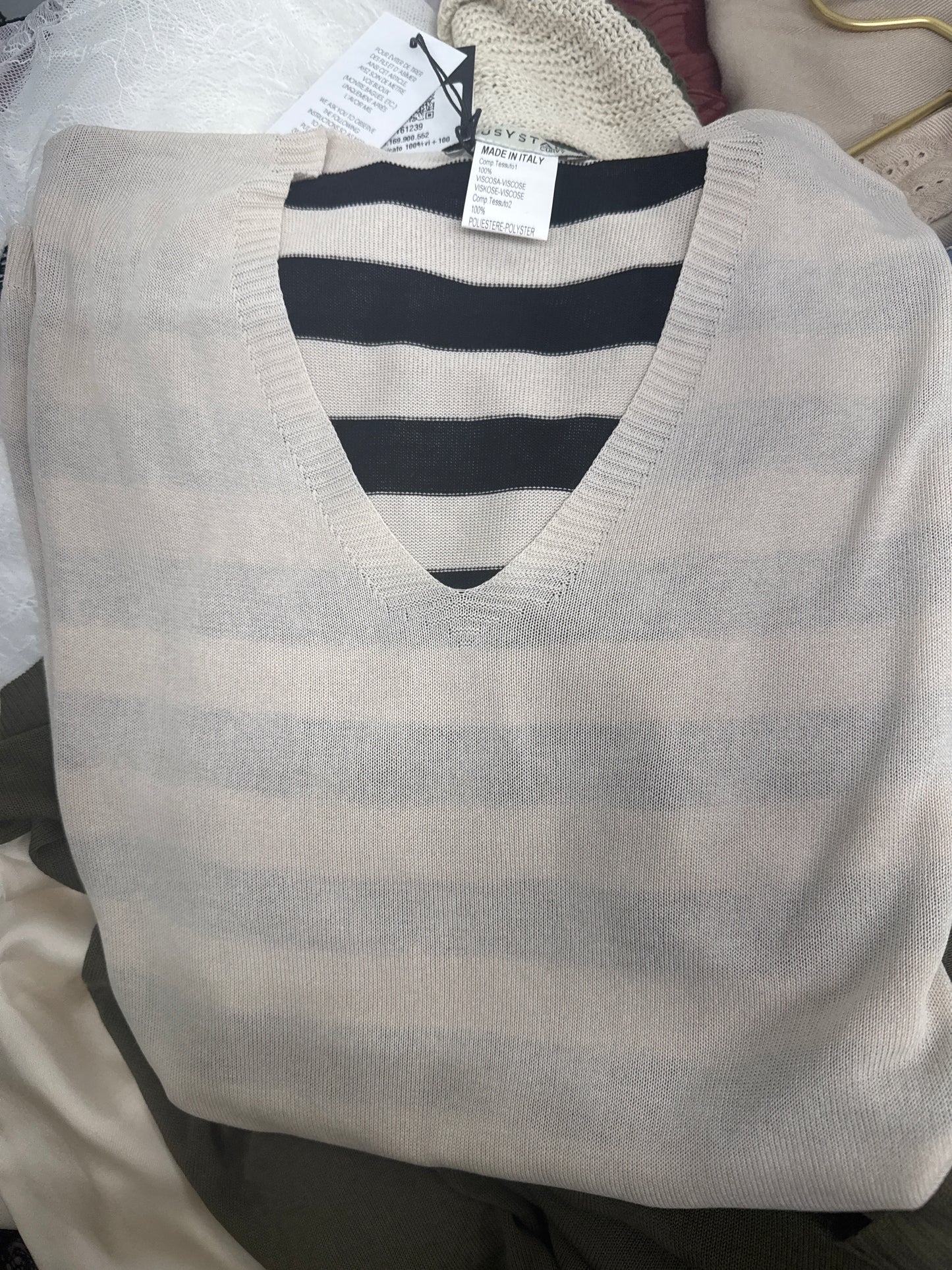 Layered Look Knit Top