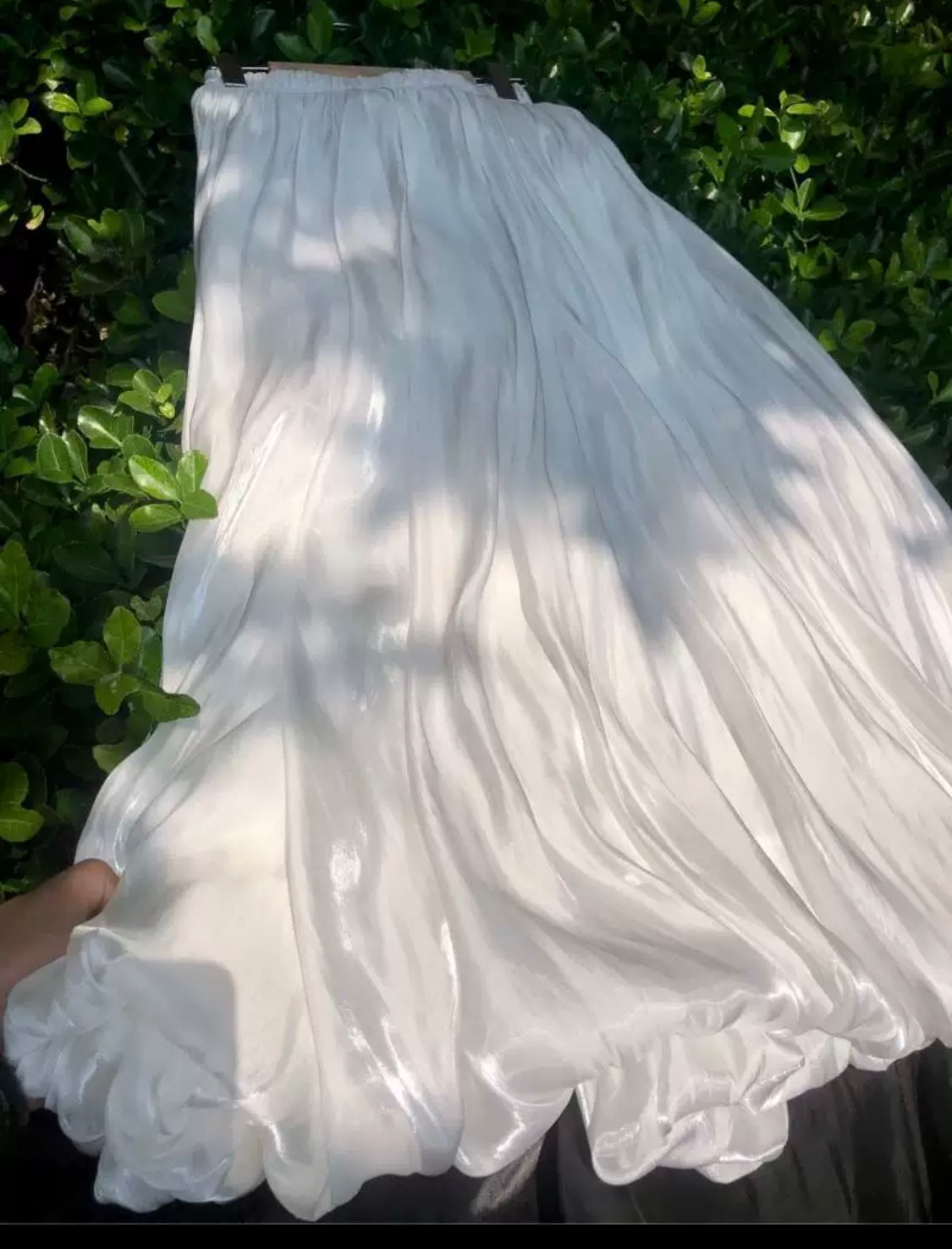 Satin Flow Midi Skirt