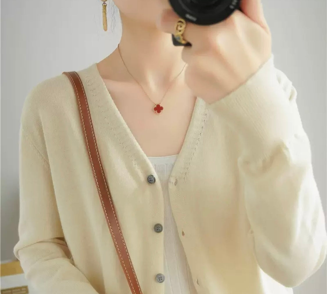 Soft Knit Button Cardigan – Everyday Elegant Layer