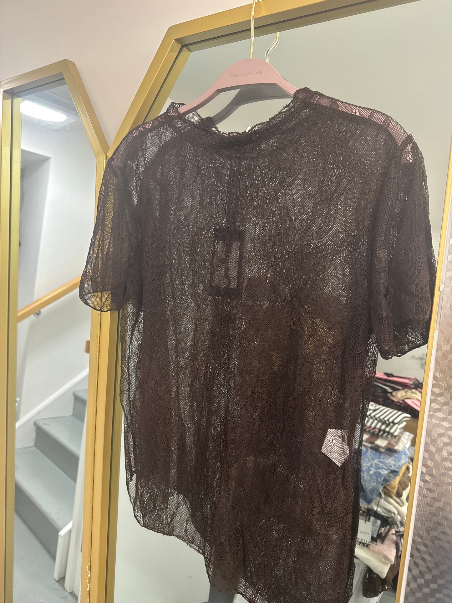 Lace Overlay Top