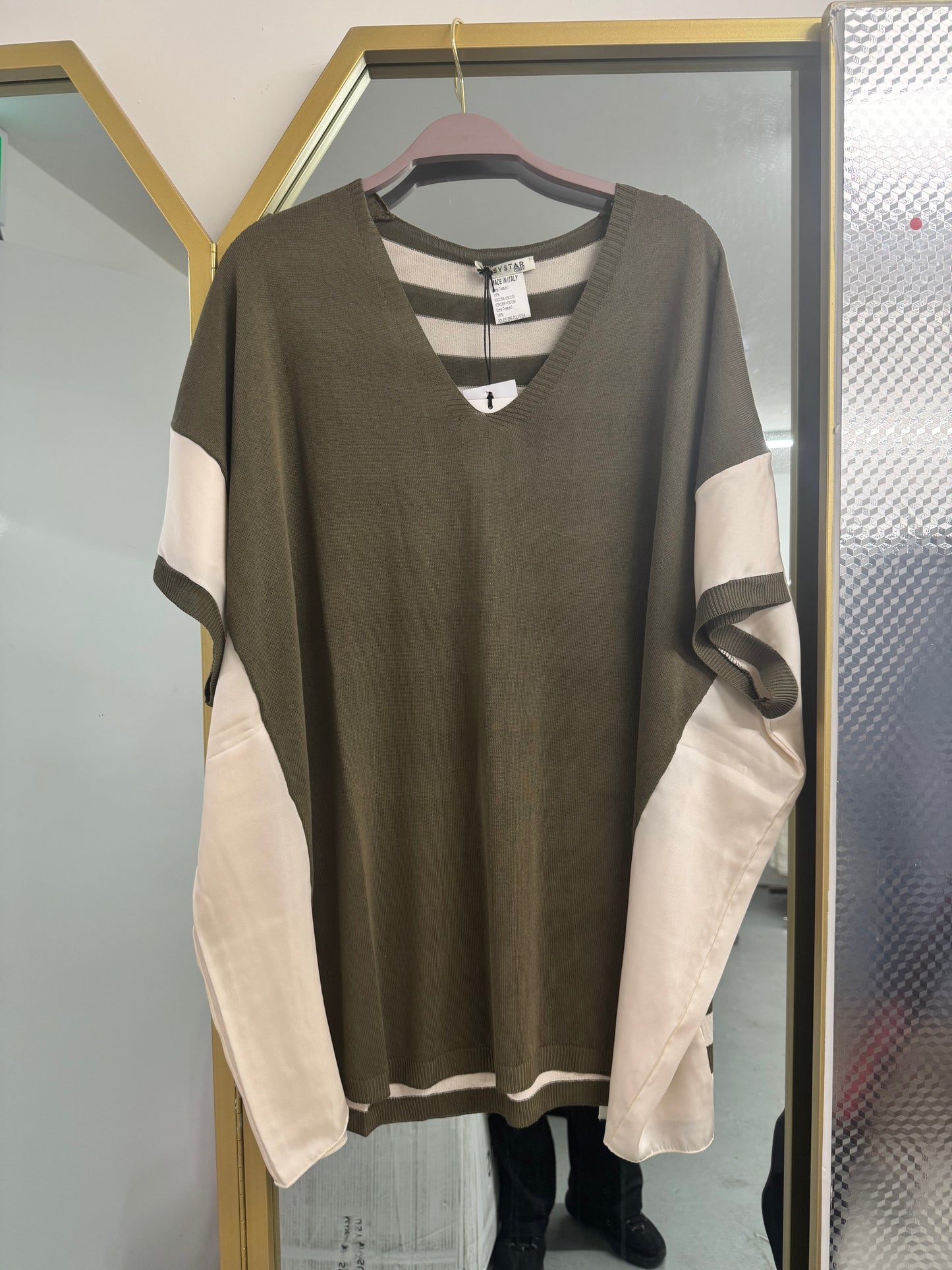 Layered Look Knit Top