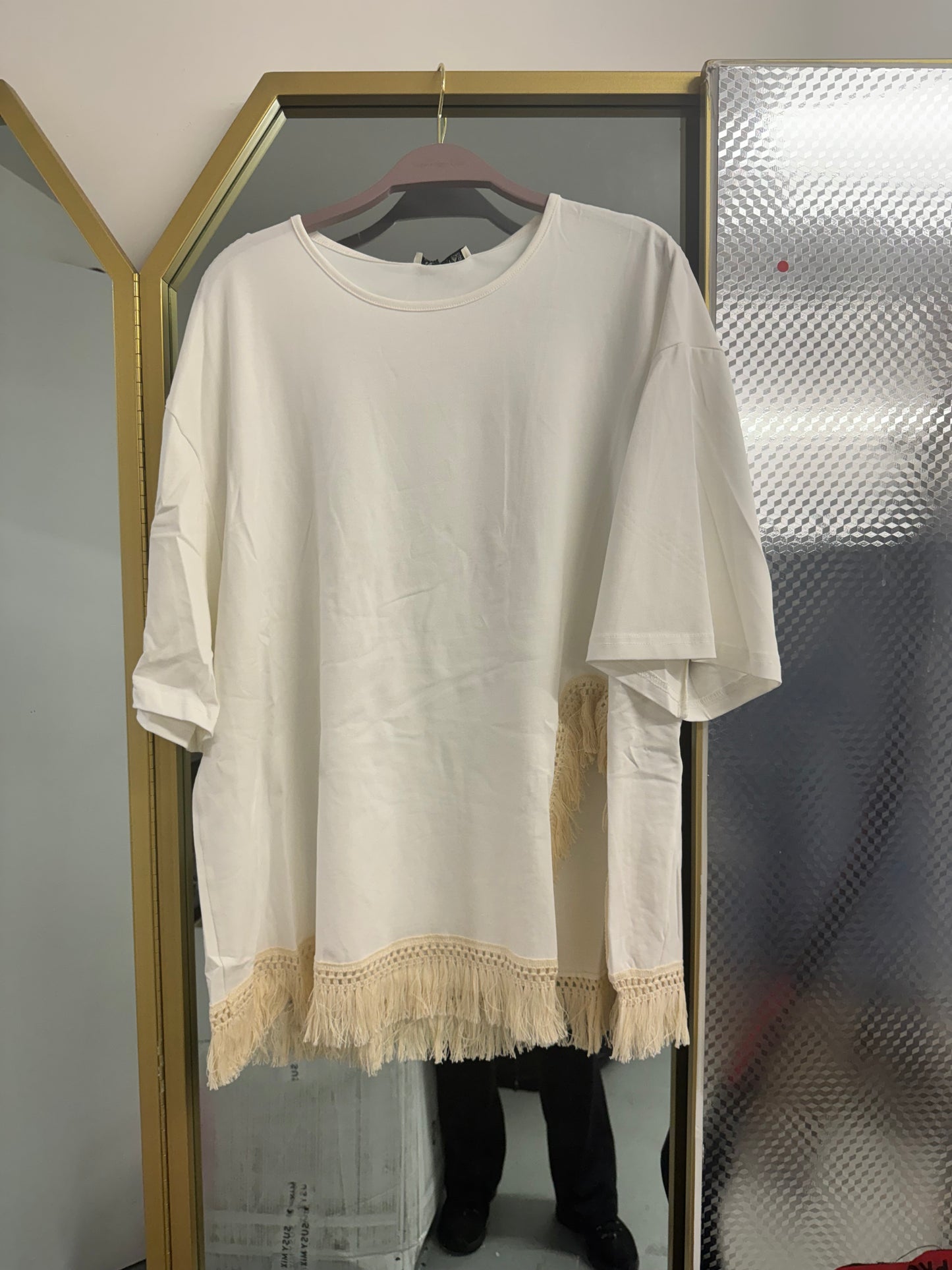 Fringe Detail Relaxed Top