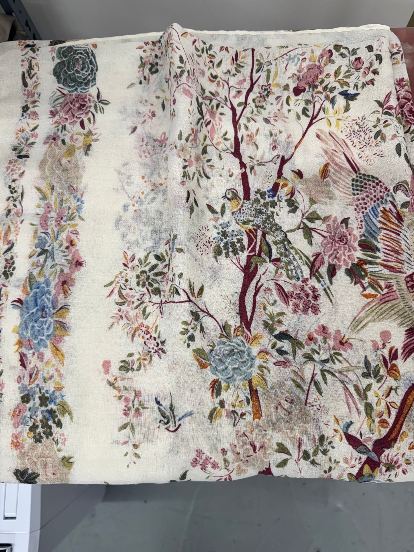 Long floral scarf