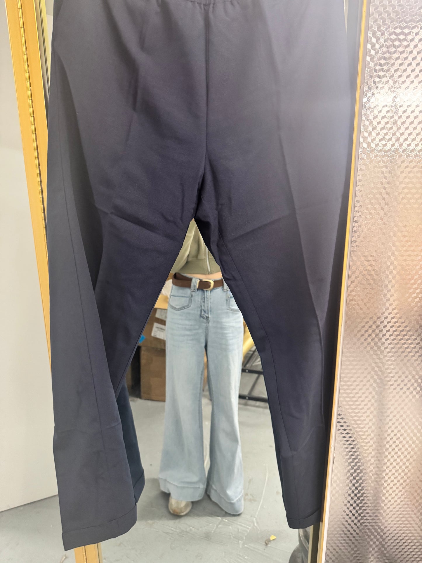 Cotton-Blend Stretch Trousers