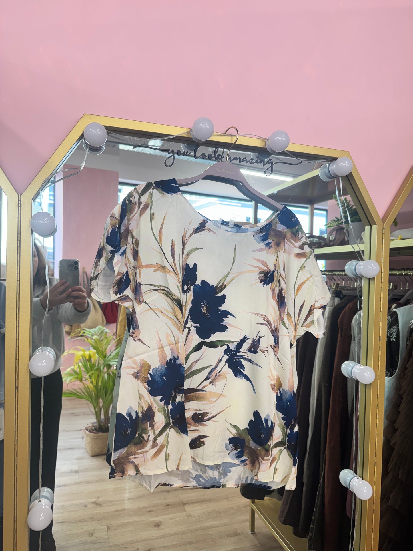 Textured V-Neck Viscose Blouse