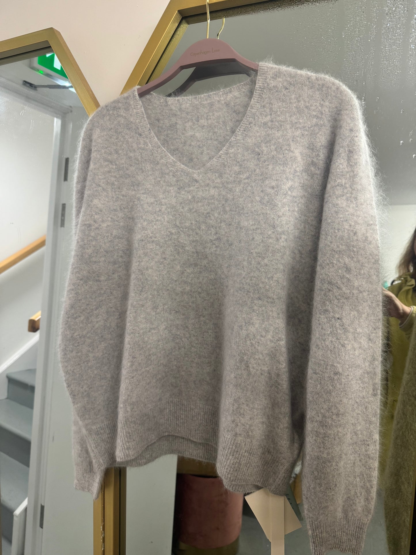Luxury Merino Wool, Cashmere & Silk V-Neck Jumper