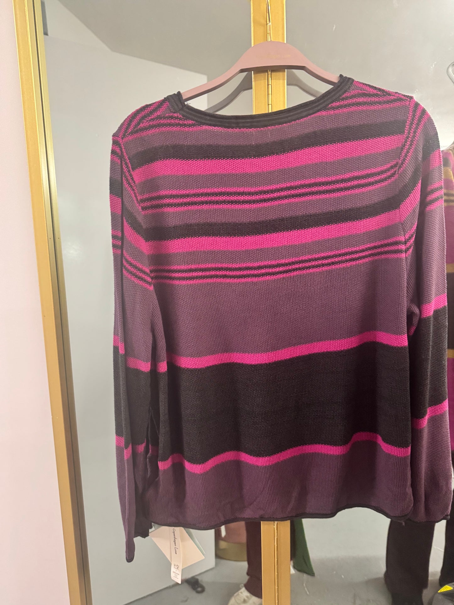 Women's Colour Block Striped Knit Jumper