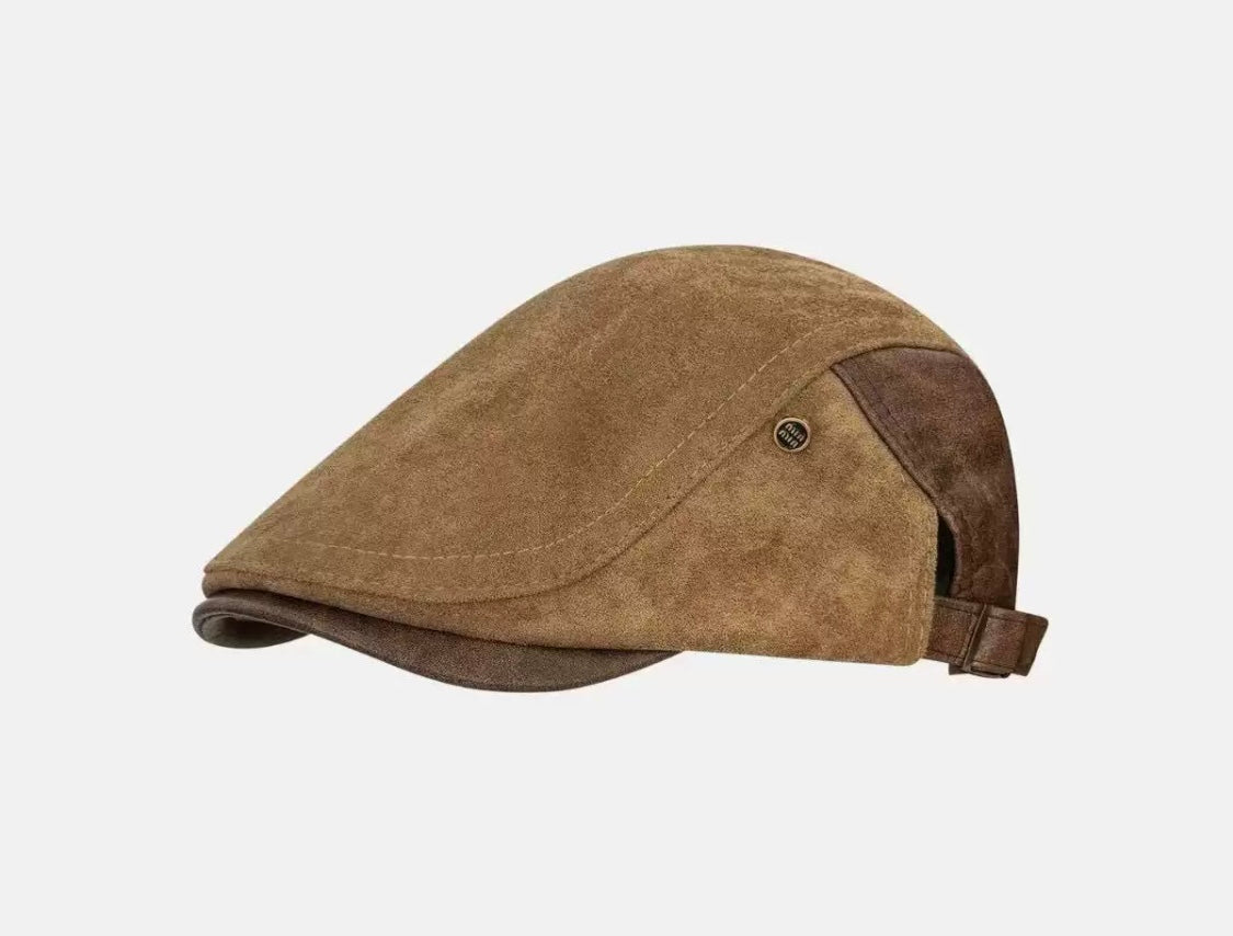 Women’s Classic Suede-Effect Flat Cap