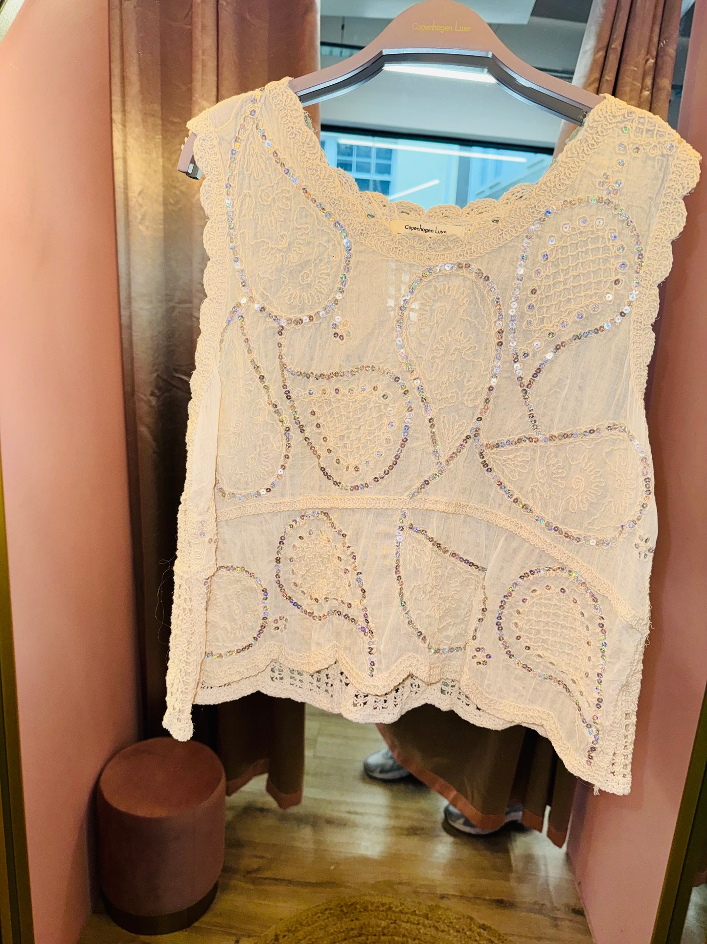 Embellished Cotton Top