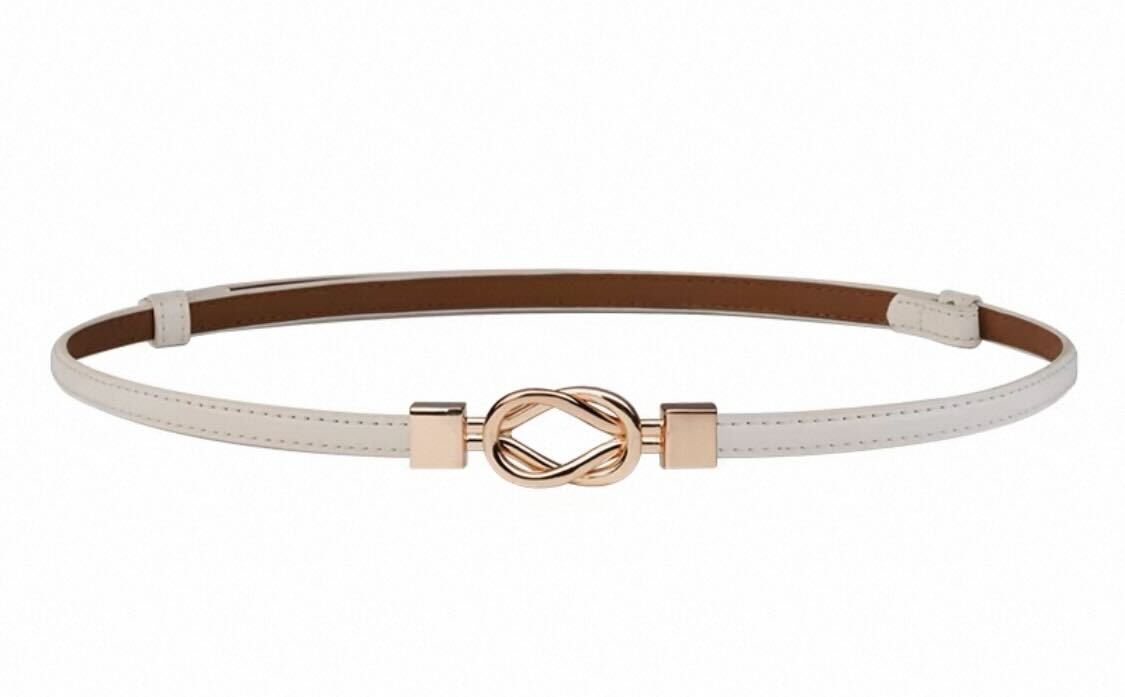 Infinity Loop Belt - White