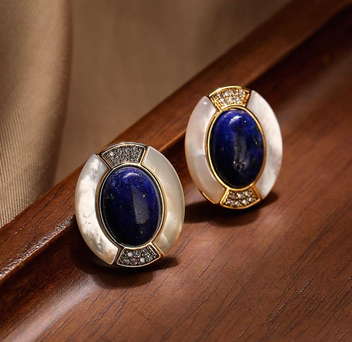 Elegant Statement Earrings – A curated mix of bold, vintage-inspired designs with pearls, florals, and sculptural gold accents, crafted from brass or copper plated with 18k gold and featuring s925 silver needles for comfort