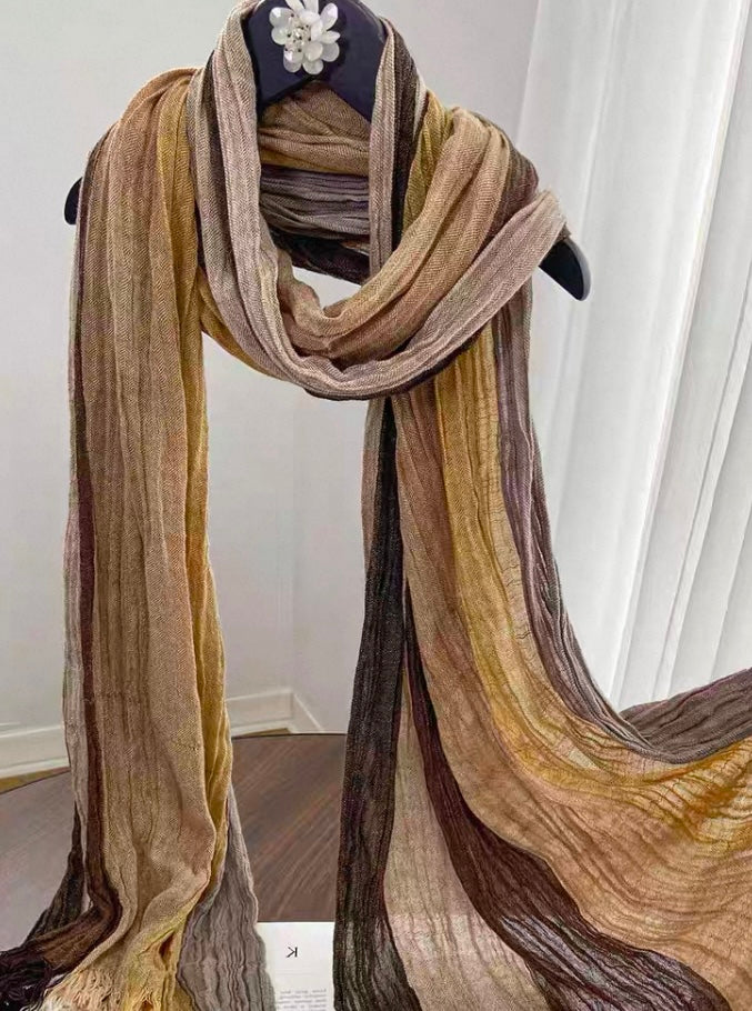 Terracotta Textured Scarf