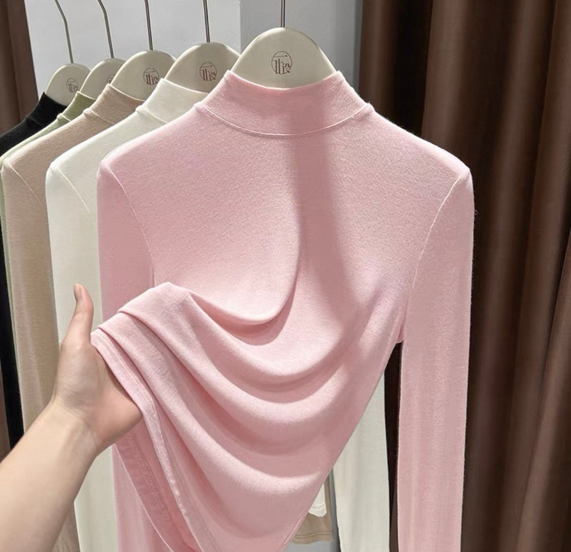 Stretch Fit High-Neck Tops