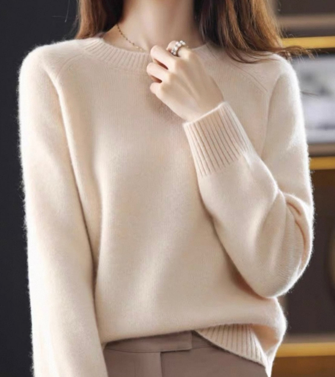 Soft Knit Jumper – Beige