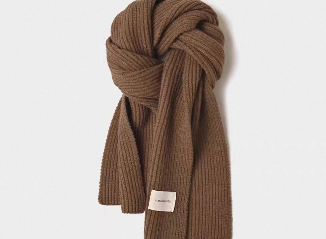 Wool Scarf with Tassels