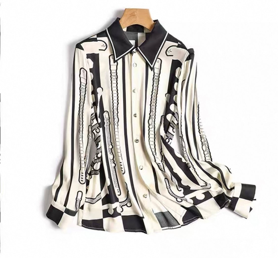 Monochrome Statement Shirt