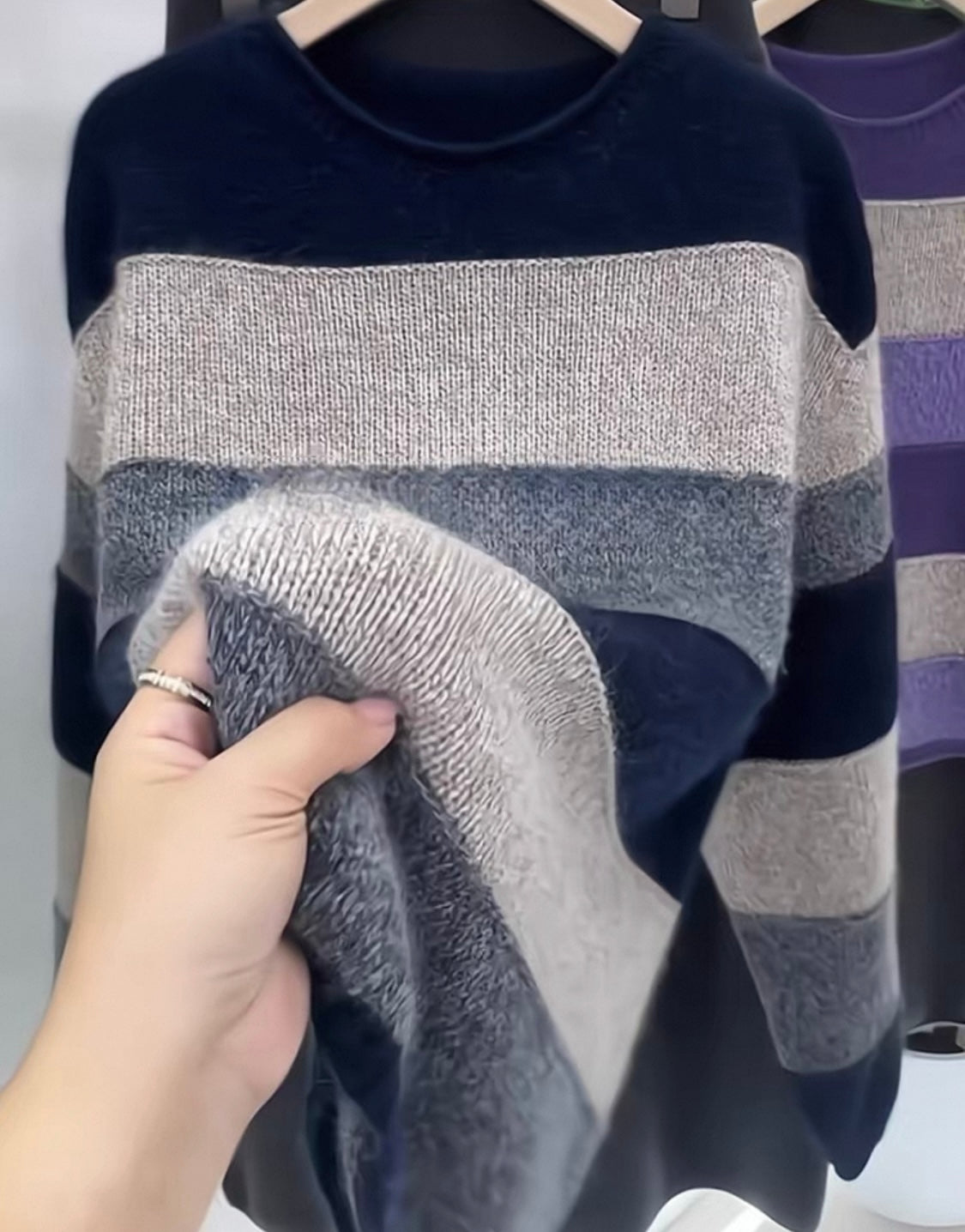 Striped Knit Jumper