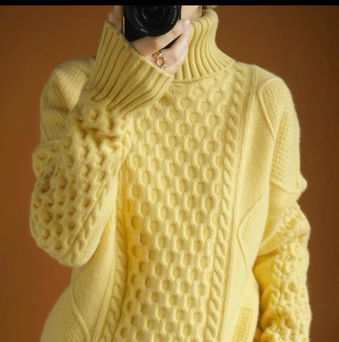 Cable Knit Jumper – Soft Lemon