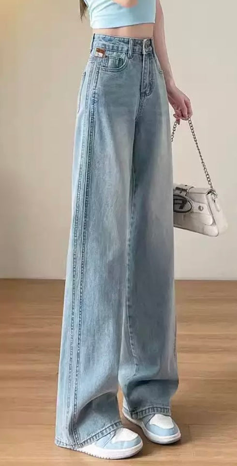 Wide Light Blue Jeans
