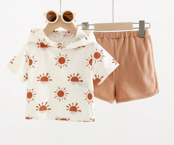 Short Sleeve Sweatshirt & Shorts