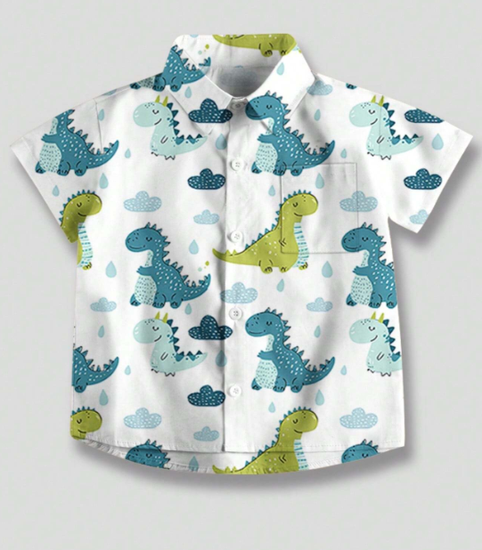 Cartoon Printed/Boy Shirt