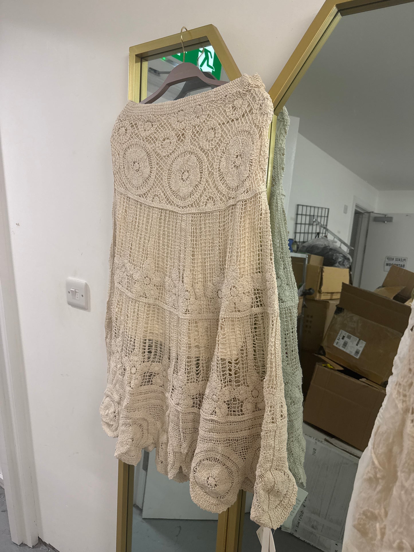 Crochet Tiered Maxi Skirt