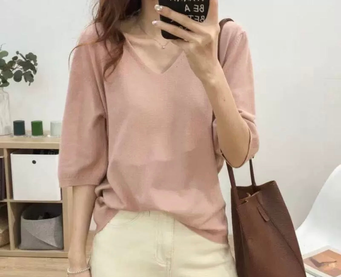 V-Neck Relaxed Top