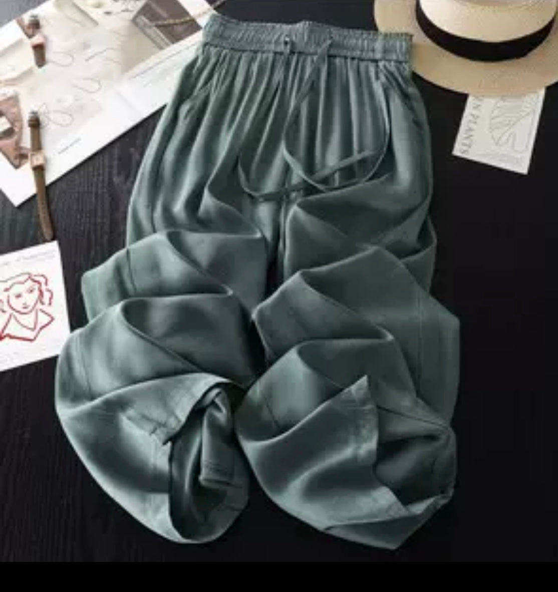 Lightweight Drawstring Trousers