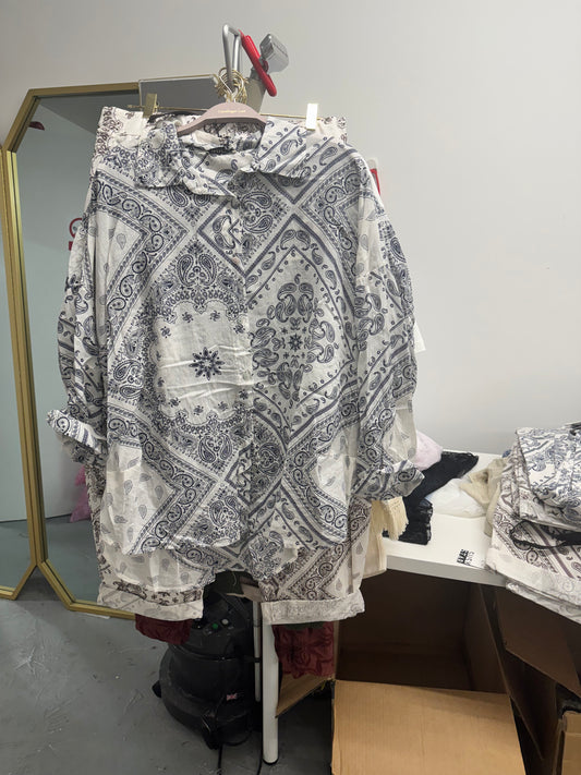 Paisley Print Relaxed Shirt