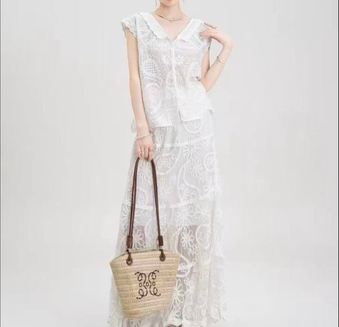 Romantic Lace Two-Piece Set