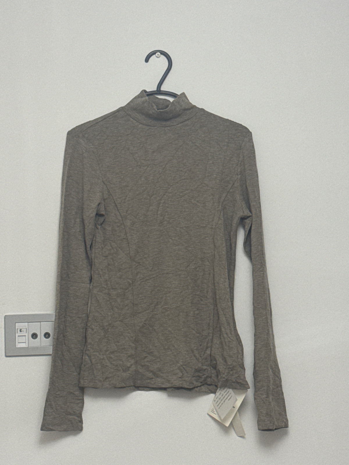 Soft Viscose & Cotton Blend Roll Neck Top
