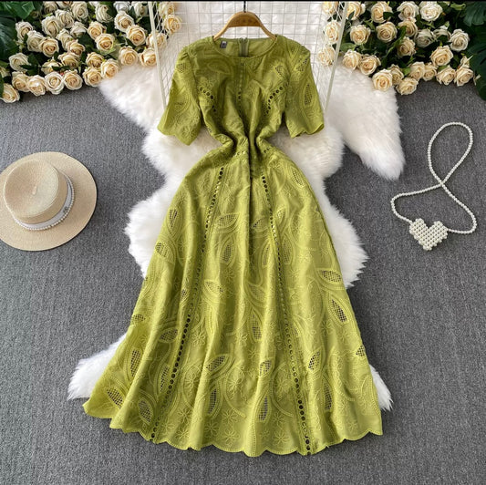 Premium Lace Embroidered Dress