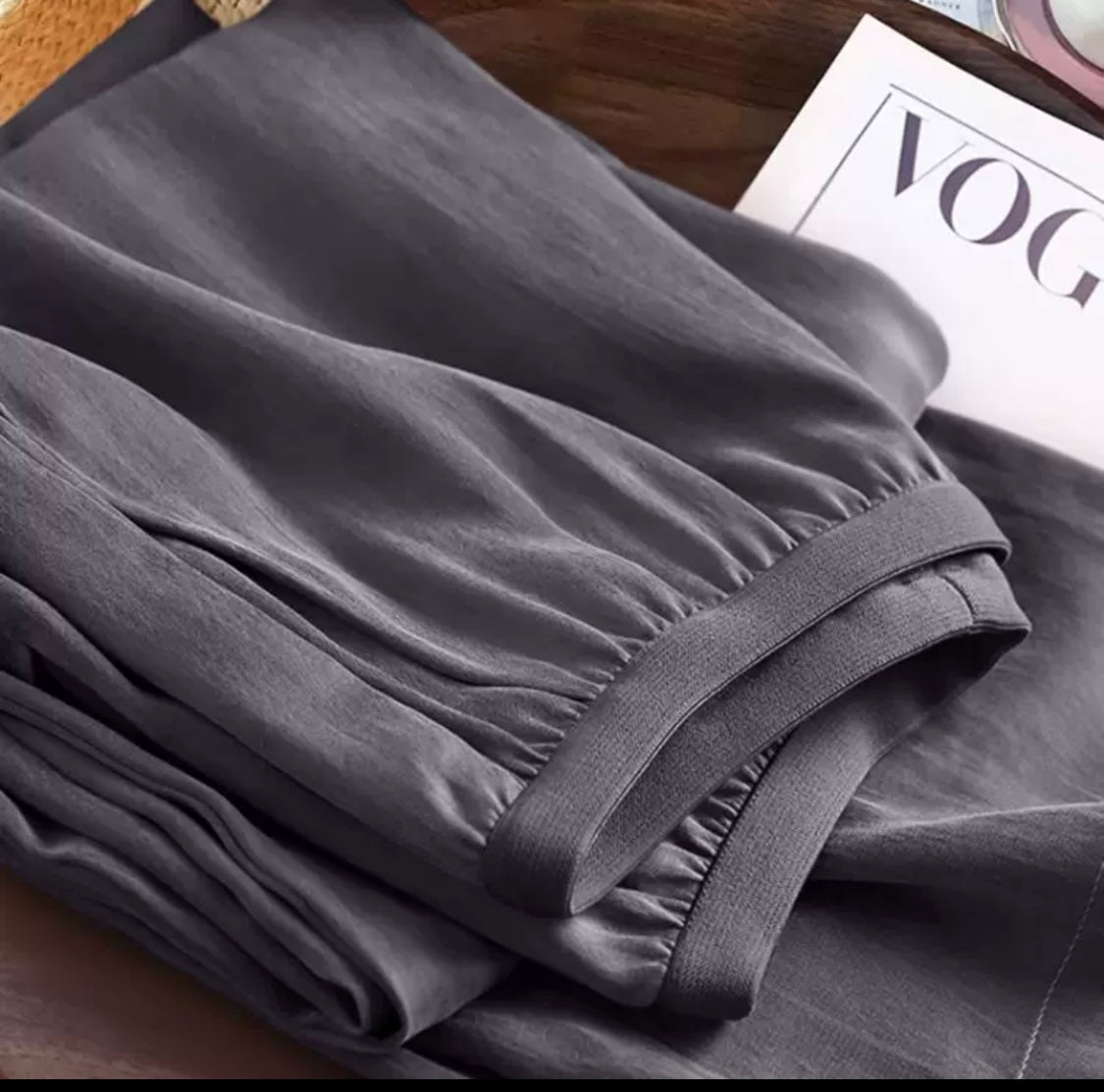 Trousers-Cupro & Viscose Blend