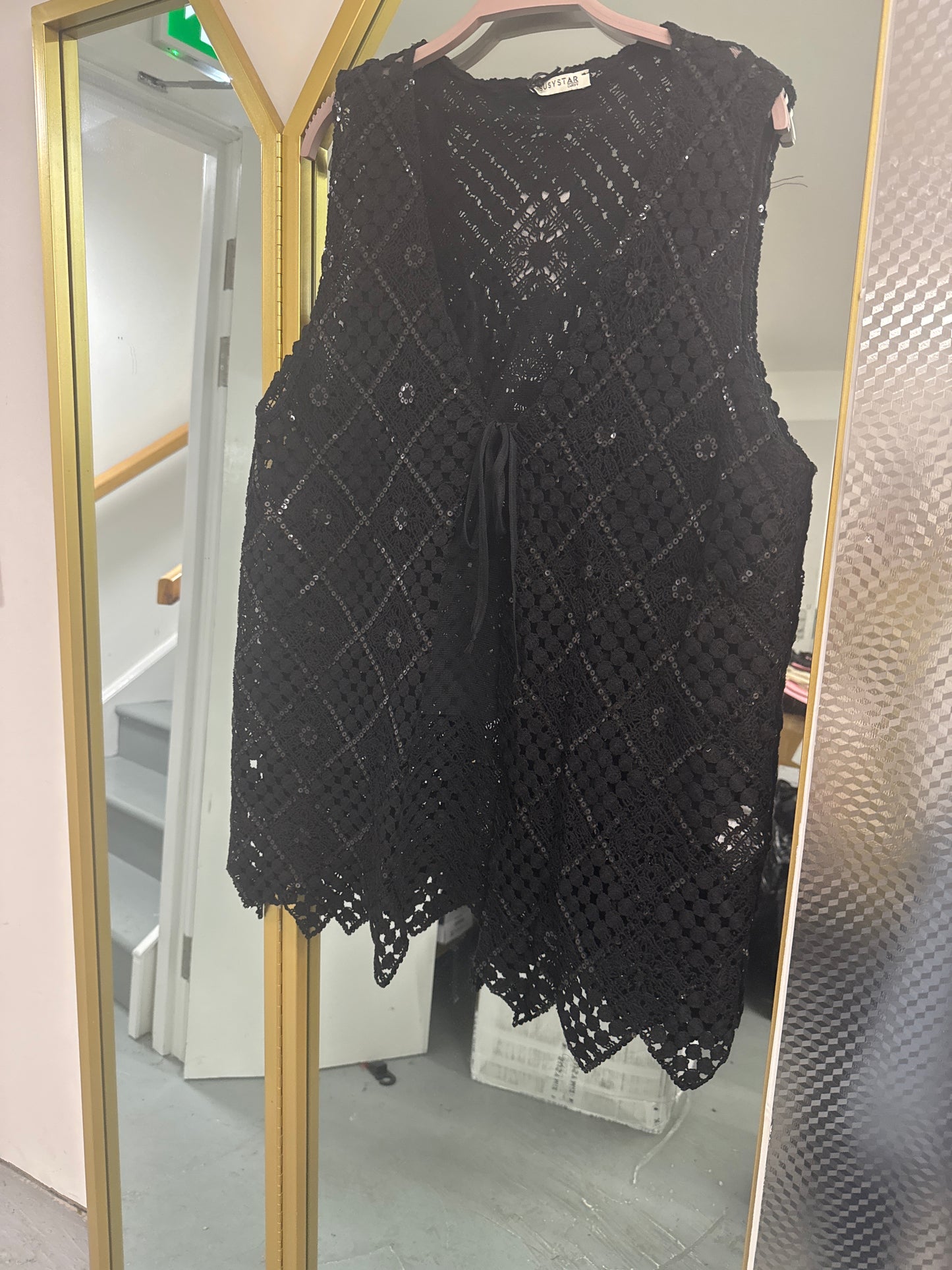 Crochet Sequin Waistcoat