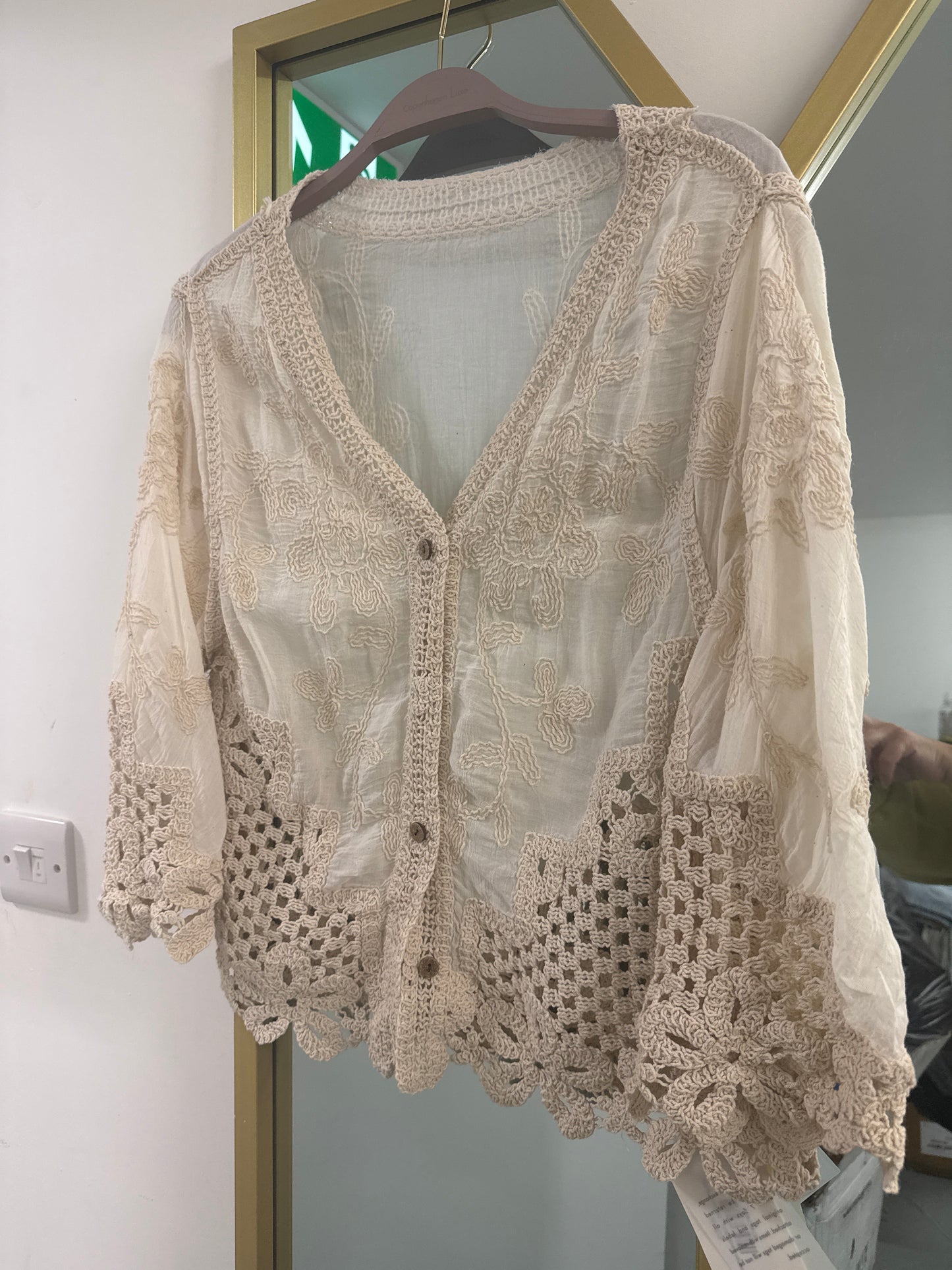 Crochet Lace Boho Blouse