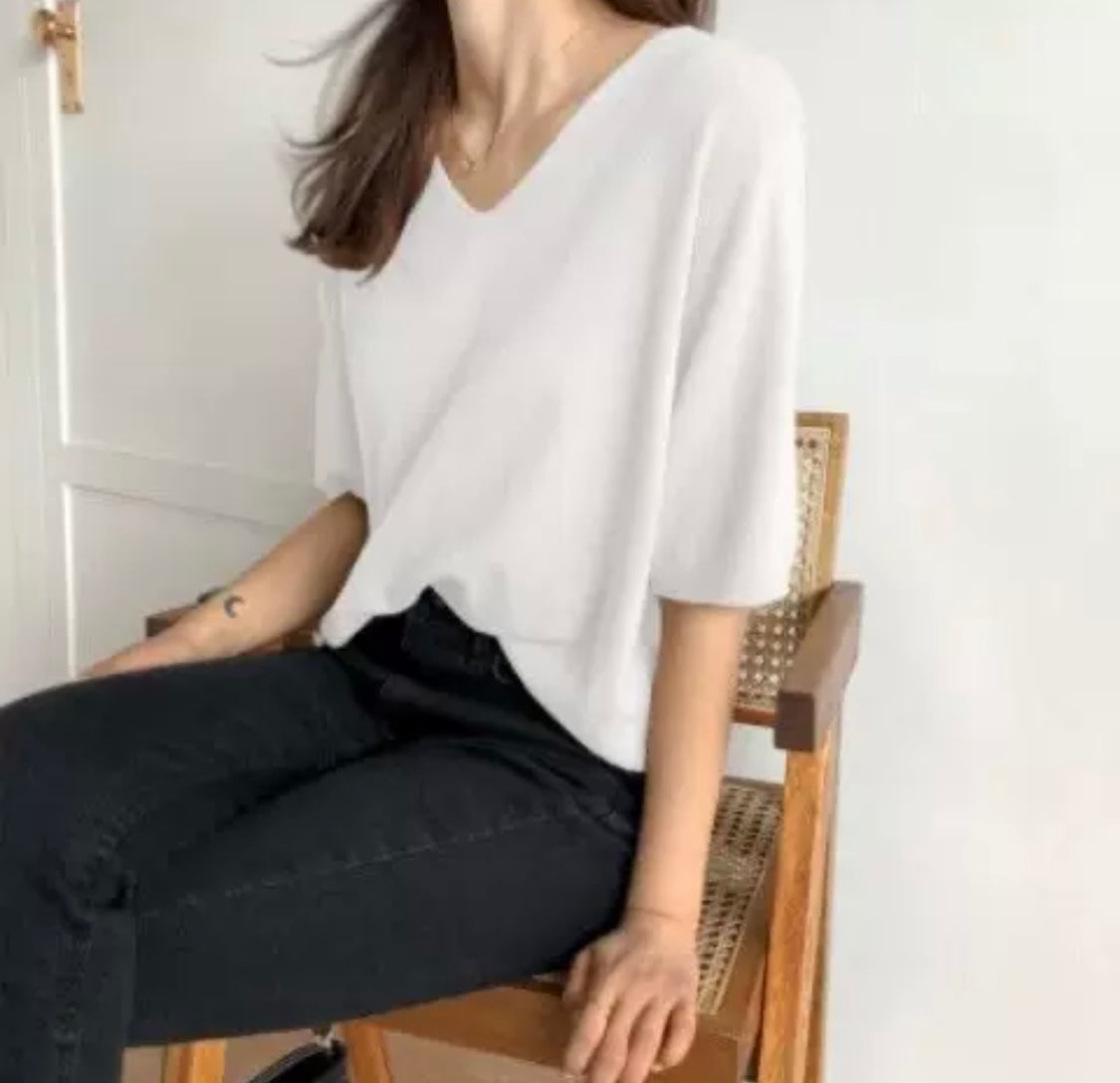 V-Neck Relaxed Top