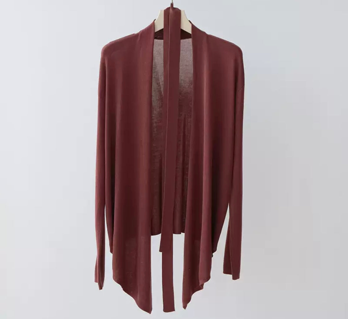 Lightweight Open Cardigan