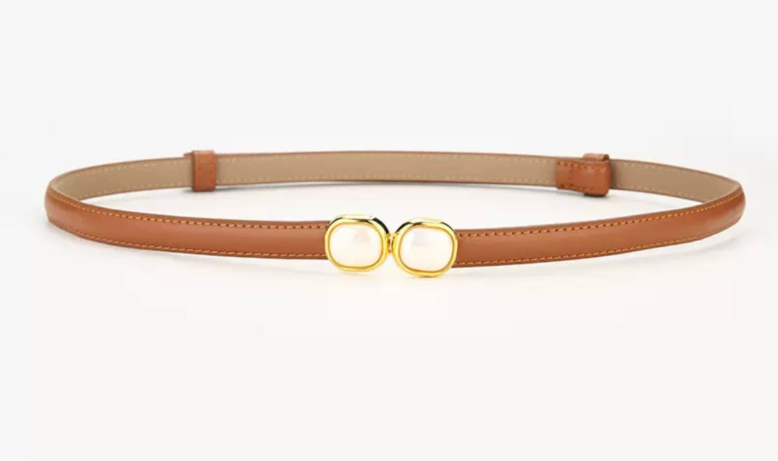 Belt with Double Accent Buckle