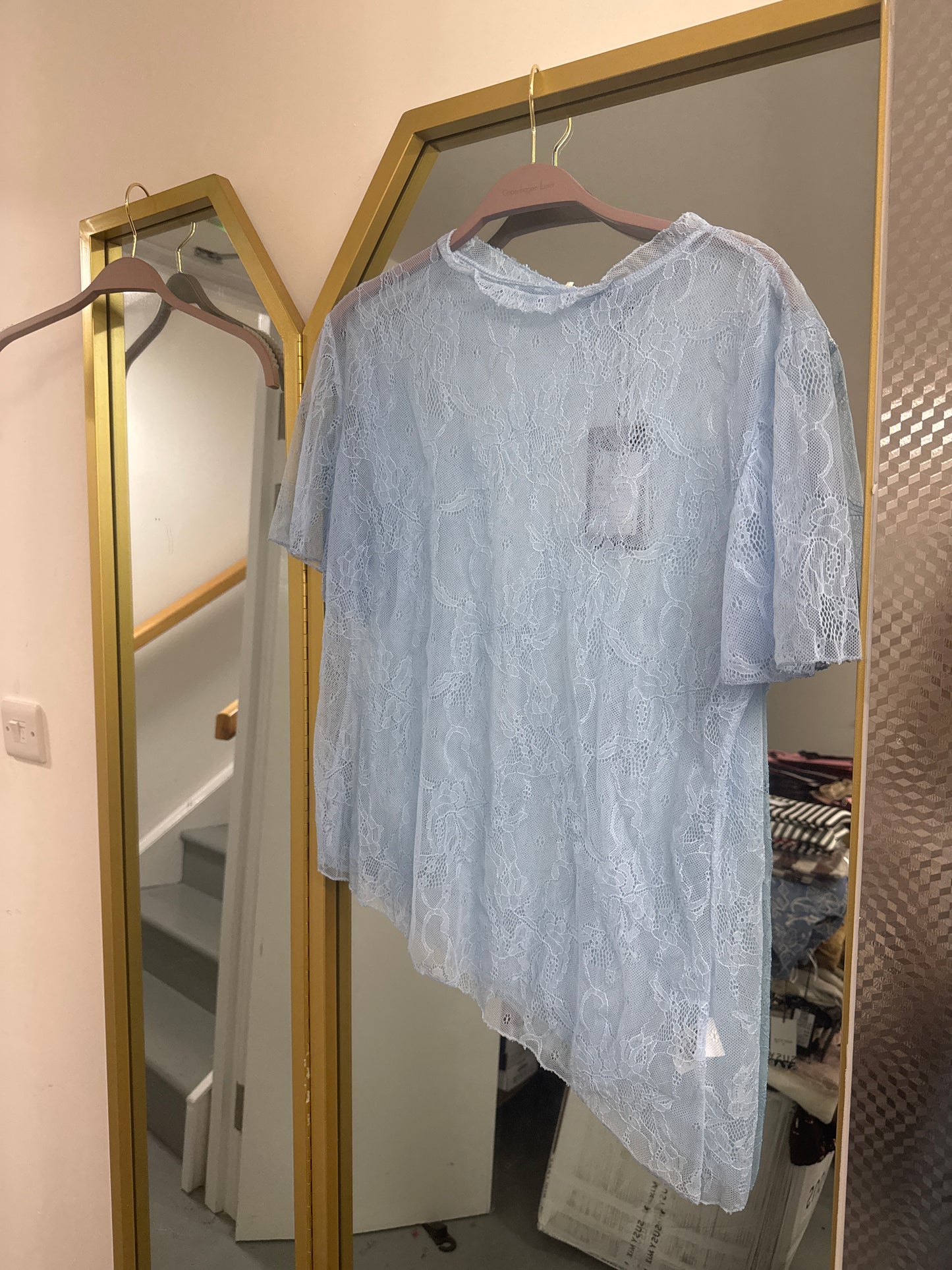 Lace Overlay Top