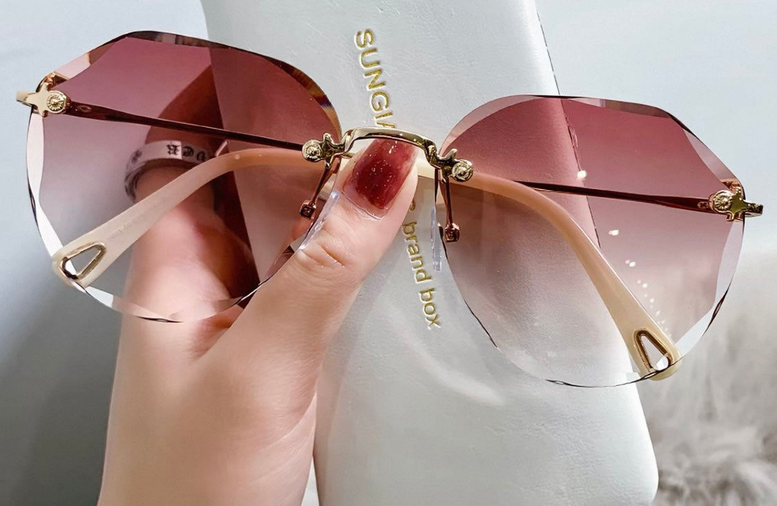 Angular Frameless Sunglasses