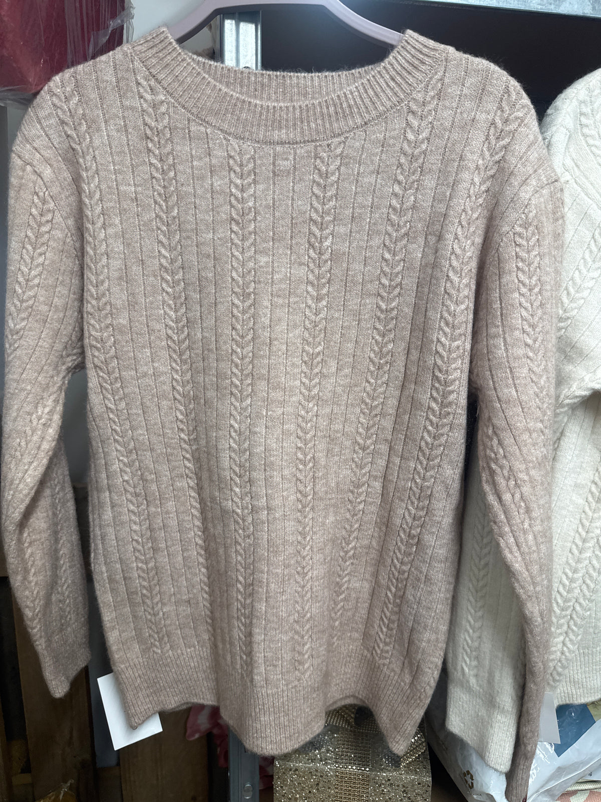 Cable Knit Crew Neck Jumper